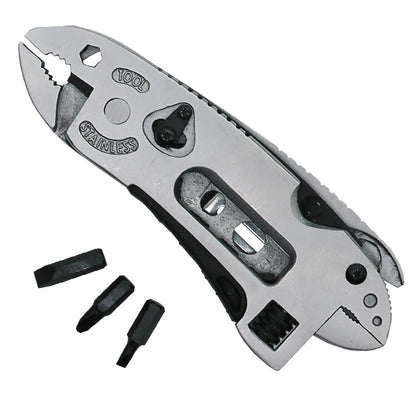 Repair Survival Hand Multi Tools Mini Multitool Pliers Pocket Knife Screwdriver Set Kit Adjustable Wrench Jaw Spanner