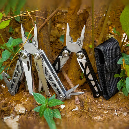 ZK30  Stainless Steel Multi-tool Pocket Knife Plier Folding Plier Mini Portable Folding Pliers Outdoor Camping Survival EDC Tool