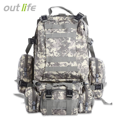 Outlife 50L Multifunction Molle Camouflage Backpack for Outdoor Sport Climbing Hiking Camping