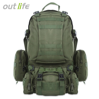 Outlife 50L Multifunction Molle Camouflage Backpack for Outdoor Sport Climbing Hiking Camping