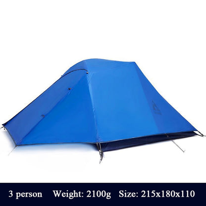 Hewolf Camping Tents Double-layer Single 20D Nylon Silicon Aluminum Pole Ultralight Outdoor Travel Waterproof Cycling Tent