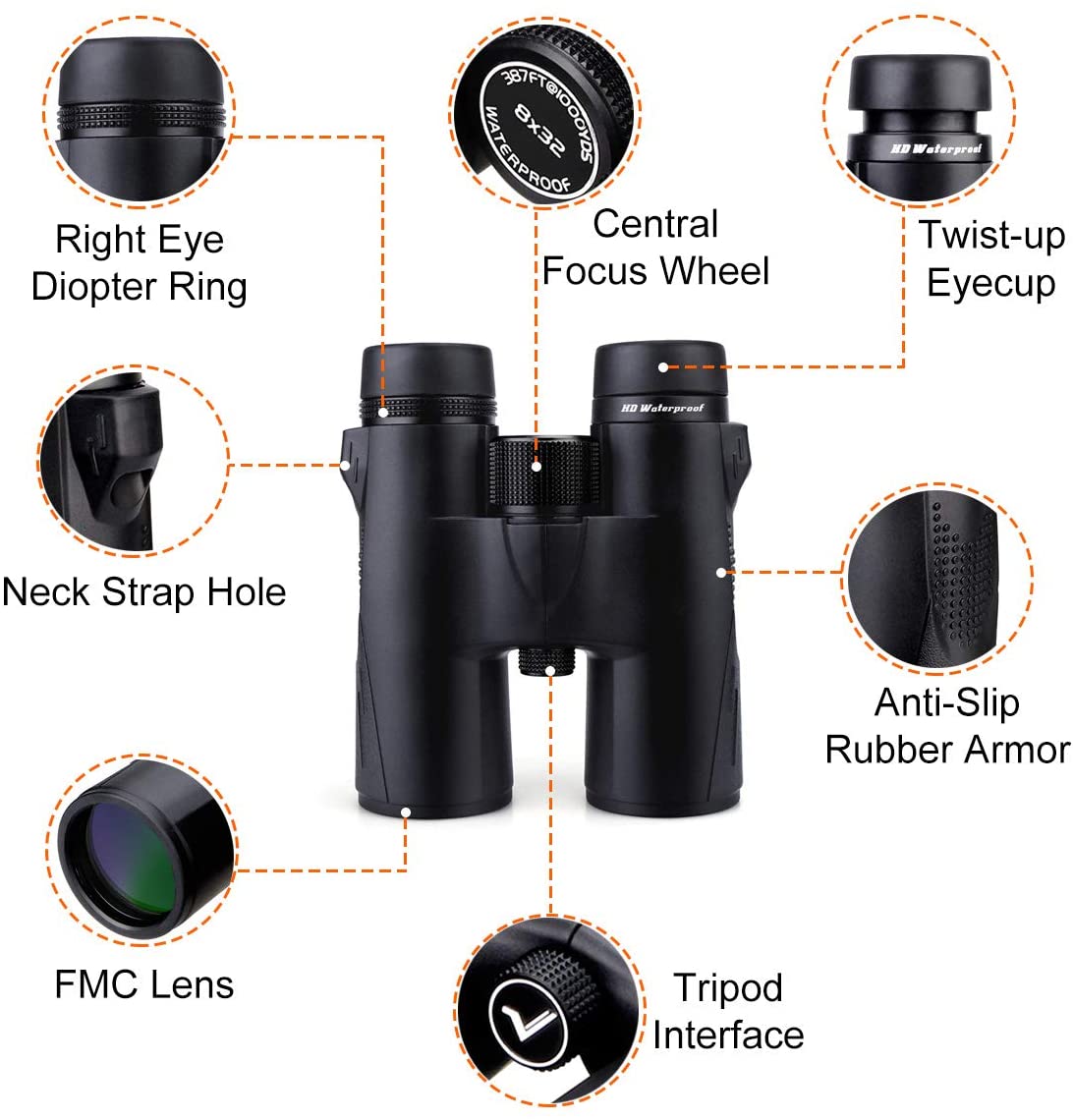 Svbony SV47 Binoculars 10x42 HD Waterproof BirdWatching Moncular Telescope for Adults FMC Lens Bak4 Prism for Hunting Camping