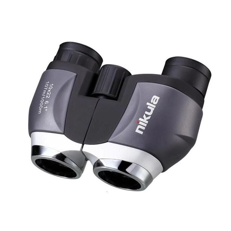 Nikula 10X22 HD Wide Vision 100% Optical Binoculars Compact High Optical Lens Outdoor Tourism Camping Hunting Telescope