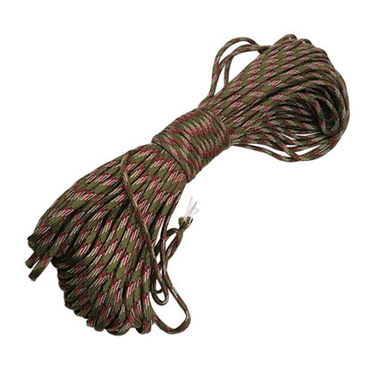 31m Paracord 550 Parachute Cord 100ft 4mm Paracord Rope Bundles Lanyard Rope Paracord Black Camping Equipment Survival Kit