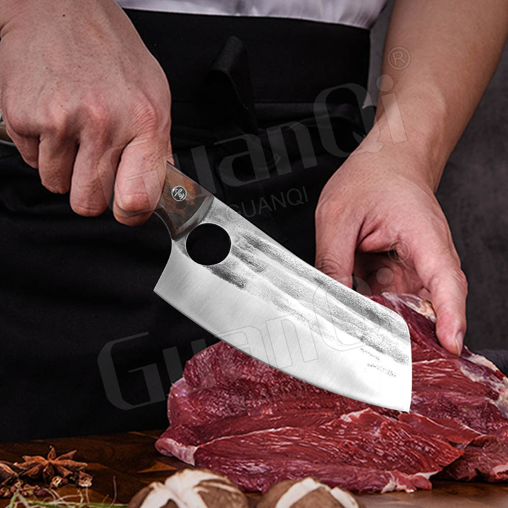 Fish Filleting Knife Stainless Steel Boning Knife Handmade Fishing Knife Kitchen Meat Cleaver Camping Cutter Chef Knives