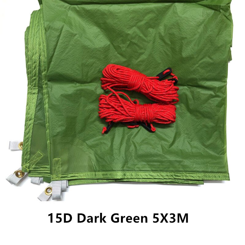 FLAME'S CREED  3*3M 4*3M 5*3M 15D Nylon Silicone Coating High Quality Outdoor Caming Tent Tarp