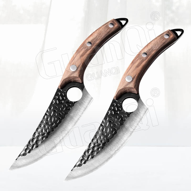 Fish Filleting Knife Stainless Steel Boning Knife Handmade Fishing Knife Kitchen Meat Cleaver Camping Cutter Chef Knives