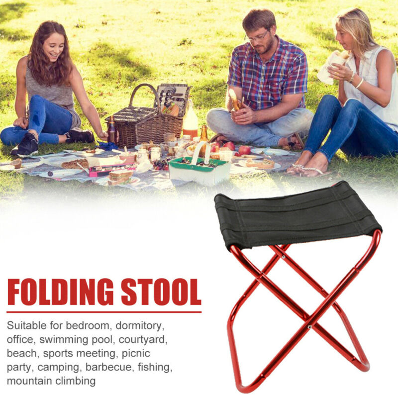 Outdoor Aluminium Alloy Portable Folding Fishing Chair Picnic Camping Stool