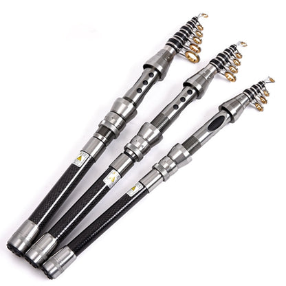 1.5M 1.8M 2.1M 2.4M Telescopic Rock Fishing Rod High Carbon Fiber Spinning Carp Feeder Bait Casting Fishing Rod Tackle Pole