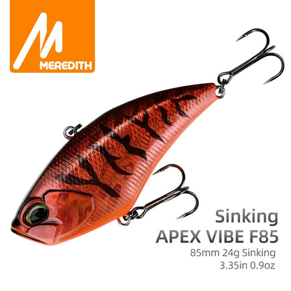 MEREDITH Apex Vibe F85mm 24g Wobblers Fishing Tackle Fishing Lures Vibration Bait for Full Depth Artificial Accessories