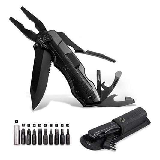 Jewii Multi Pliers Pocket EDC Folding Pliers Knife Screwdriver Set Bottle Opener Portable Outdoor Camping Survival Hunting Tools