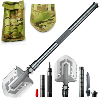 Multi-function tactical shovel outdoor military forklift carrying outdoor off-road snow shovel outdoor survival folding shovel