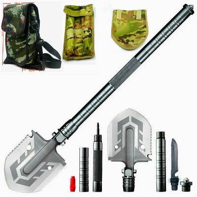 Multi-function tactical shovel outdoor military forklift carrying outdoor off-road snow shovel outdoor survival folding shovel