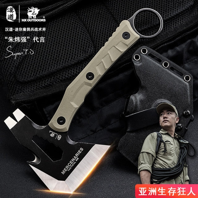 HX Tactical Engineer Axe Rescue Axe Camp Artillery Fire Rescue Axe Hammer survival firefighter camping supplies axe tomahawk