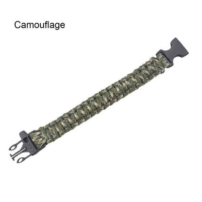 Emergency Rescue Bracelet With Whistle Paracord Survival Bracelet Tactical Climbing Rope Outdoor Parachute Cord Accessories