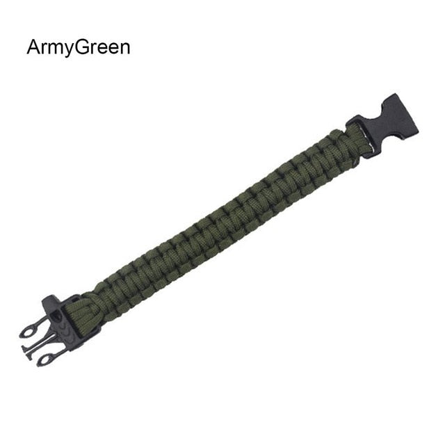 Emergency Rescue Bracelet With Whistle Paracord Survival Bracelet Tactical Climbing Rope Outdoor Parachute Cord Accessories