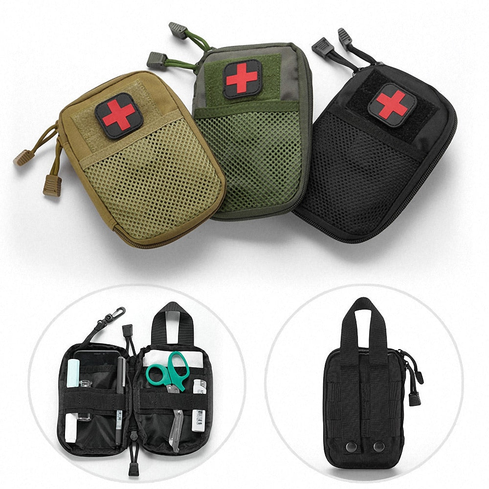 Outdoor Camping Multifunctional Waist Pack First Aid Emergency Bag Molle Survival Kits Outdoor Travel Survival Bag