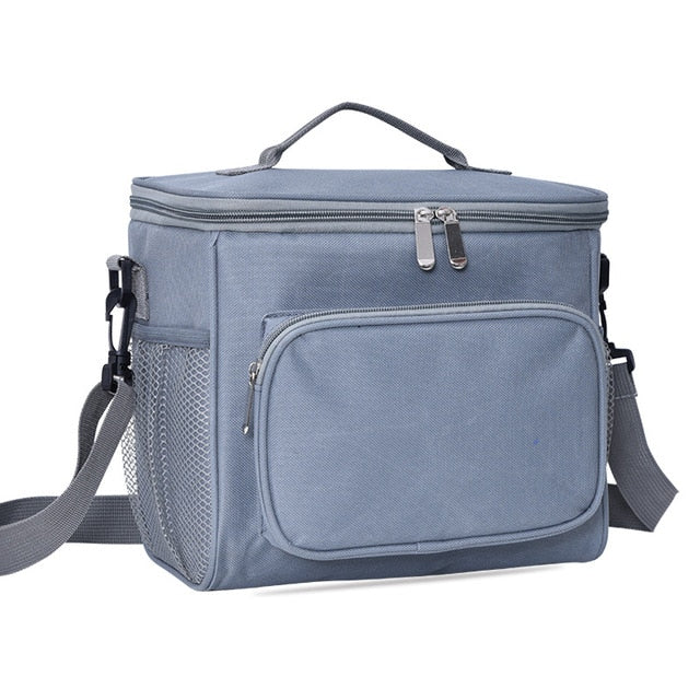 Thermal Insulated Cooler Bags Large Women Men Picnic Lunch Bento Box Trips BBQ Meal Ice Zip Pack Accessories Supplies Products