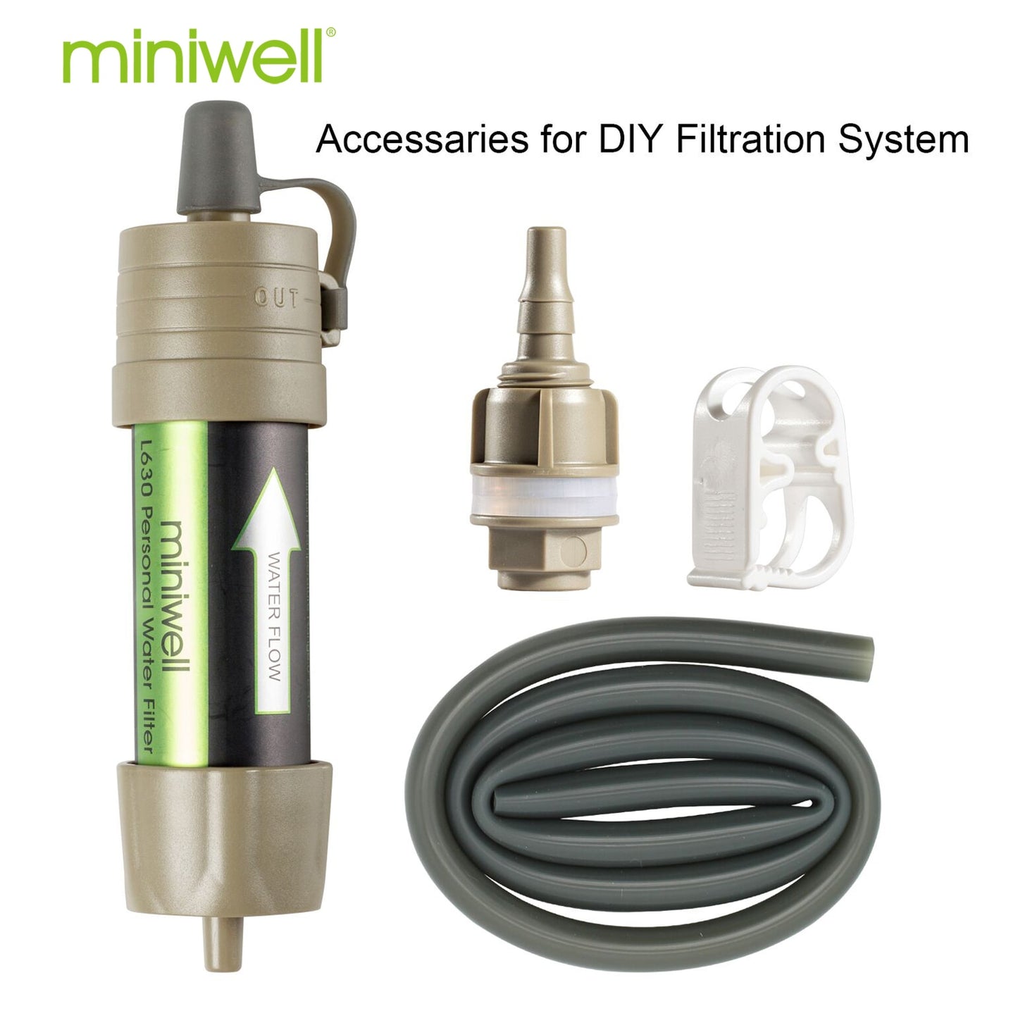 Miniwell Outdoor Portable Survival Water Purification Purifier can drink water directly for camping emergency kit