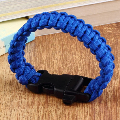 1PC Outdoor Camping Paracord Parachute Cord Emergency Survival Braided Rescue Bracelet Rope with Whistle Buckle