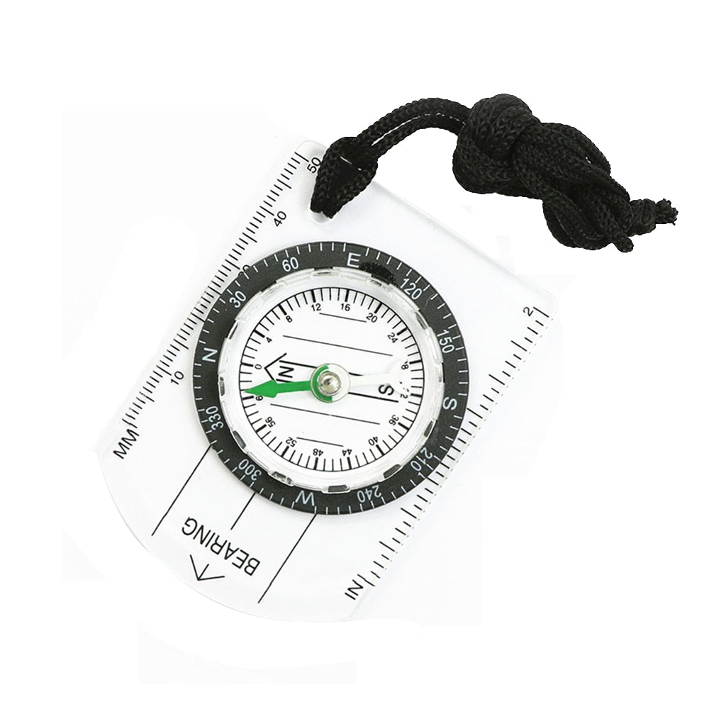 Multifunctional Mounchain Professional Mini Compass Map Scale Ruler Outdoor Hiking Camping Survival Equipment