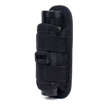 Tactical 360 Degree Flashlight Pouch Holster Rotary Torch Case Belt Torch Cover Durable Hunting Lighting Survival Kits Accessory