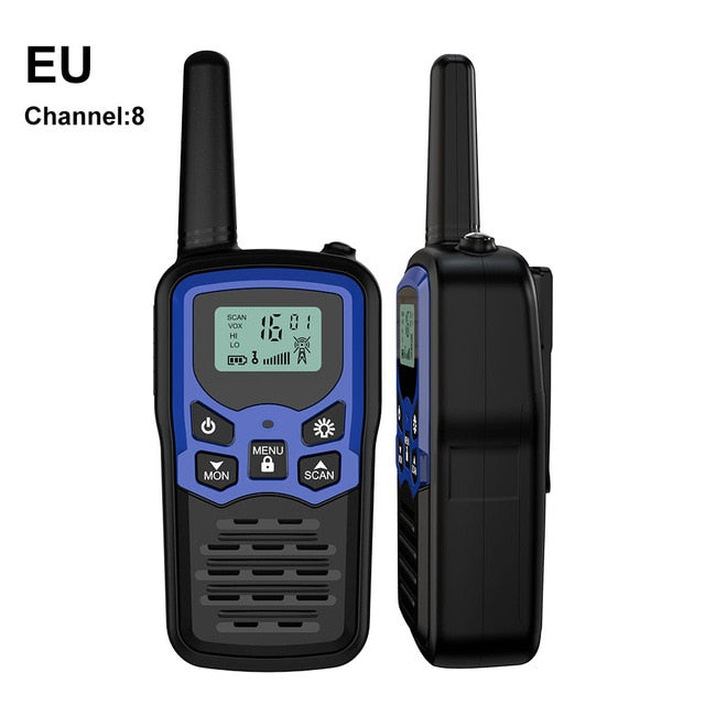 (2pcs) Mini Handheld Walkie Talkie Portable Radio High Power VHF Handheld Two Way Ham Radio Communicator Transceiver рация 5 KM